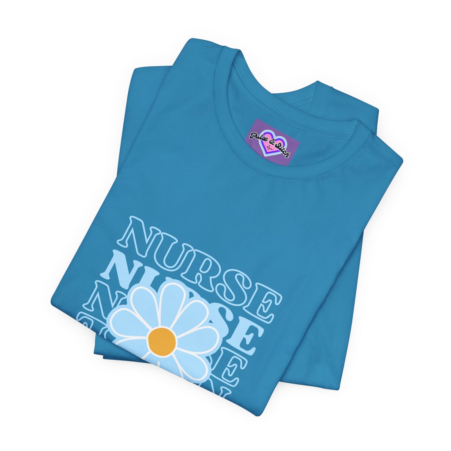Daisy Floral Nurse T-Shirt