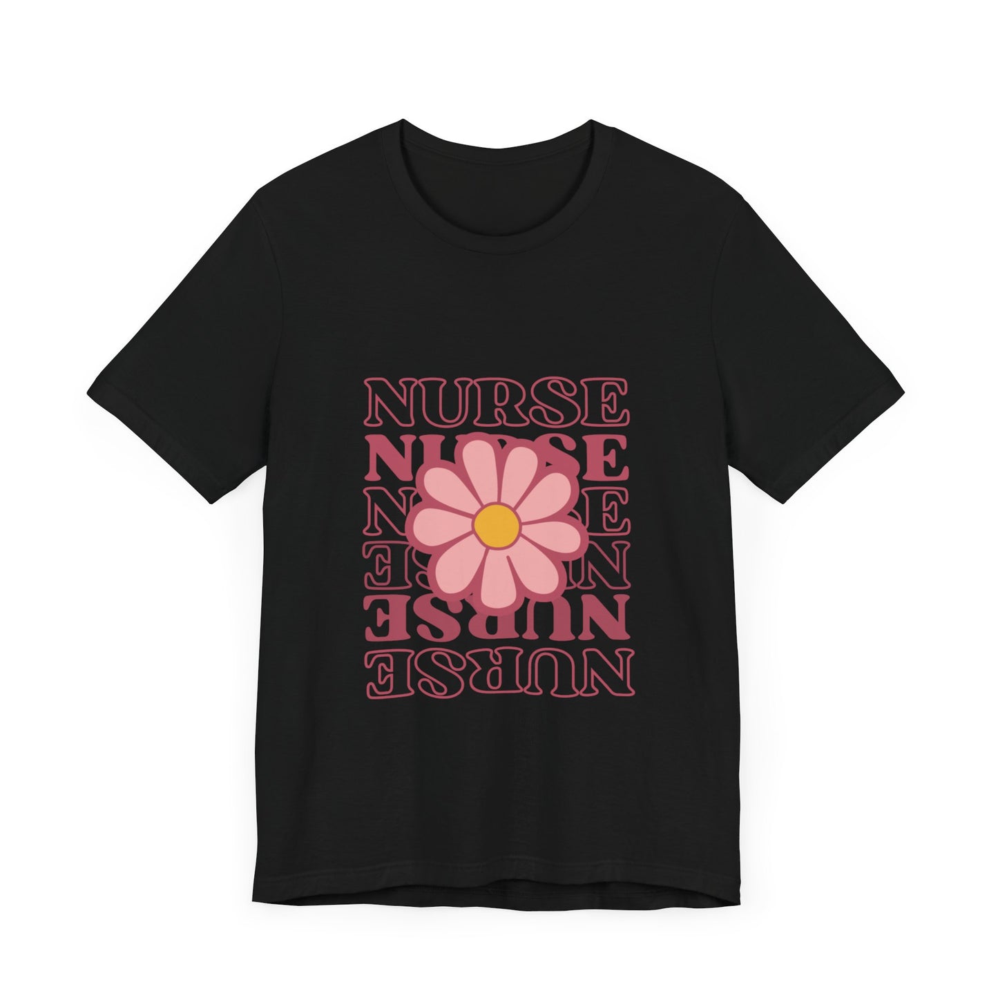 Daisy Floral Nurse T-Shirt