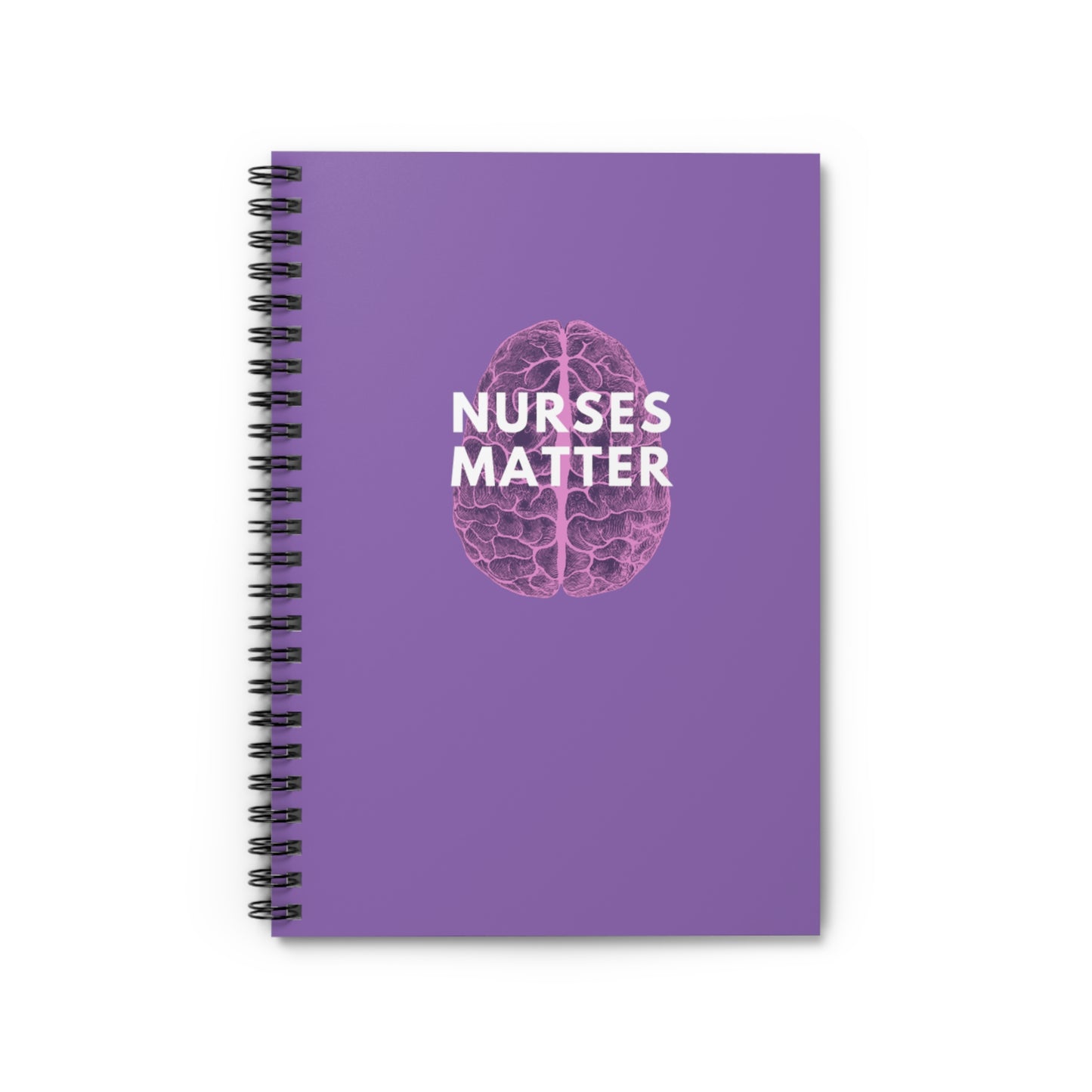 Purple Nurses Matter Spiral Notebook - Ruled Line