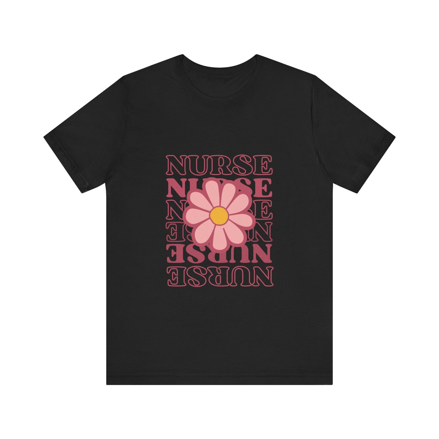 Daisy Floral Nurse T-Shirt