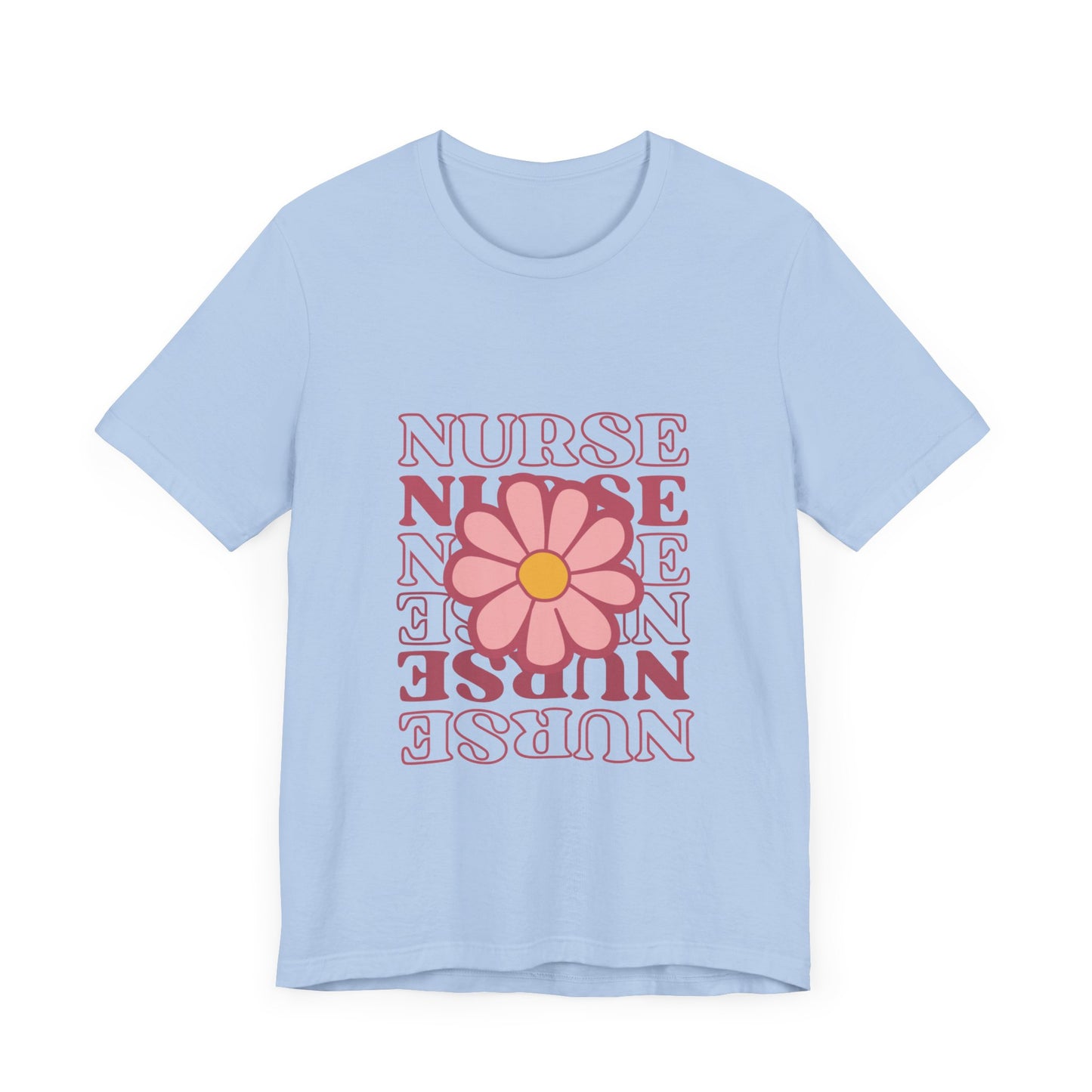 Daisy Floral Nurse T-Shirt