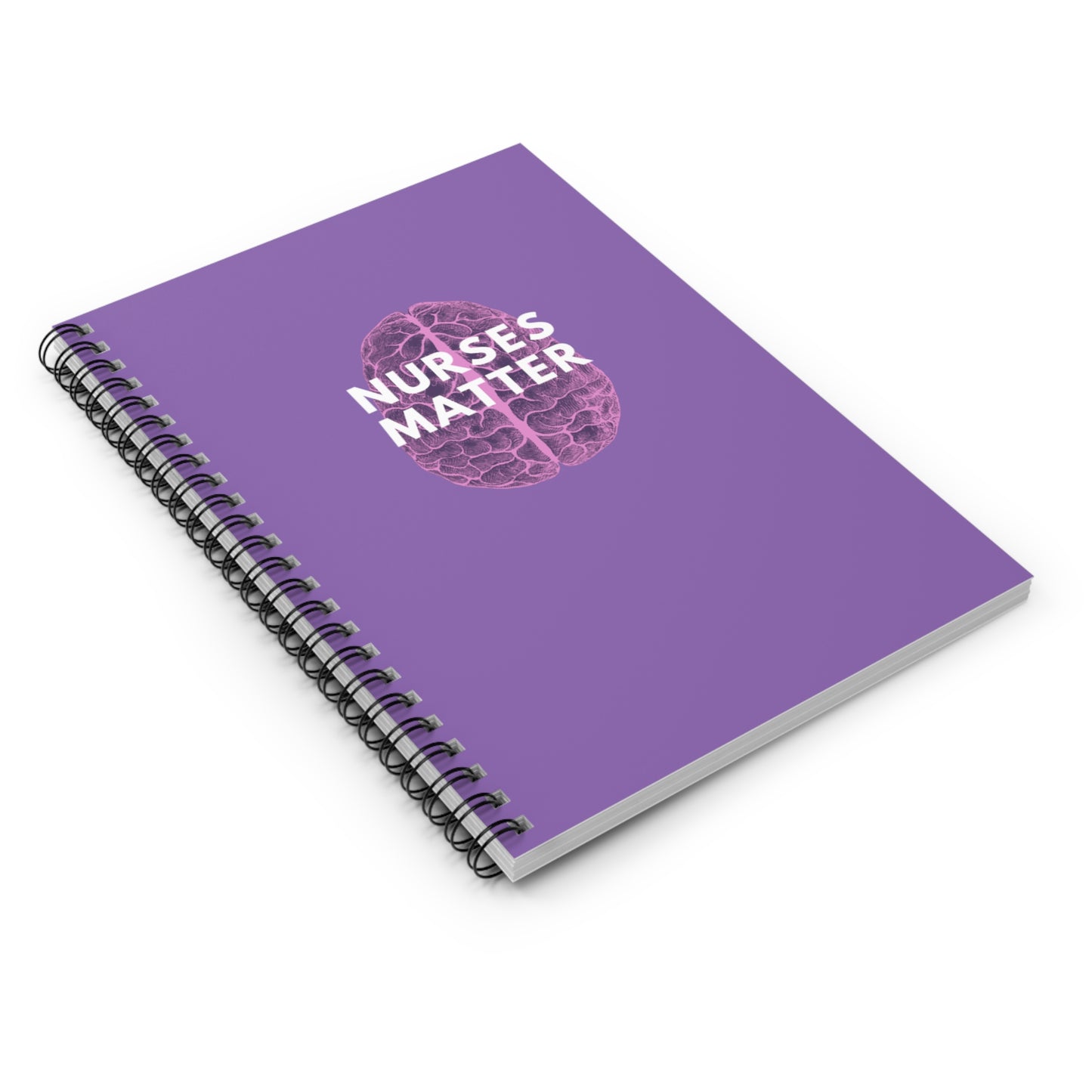 Purple Nurses Matter Spiral Notebook - Ruled Line