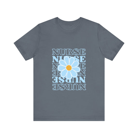 Daisy Floral Nurse T-Shirt