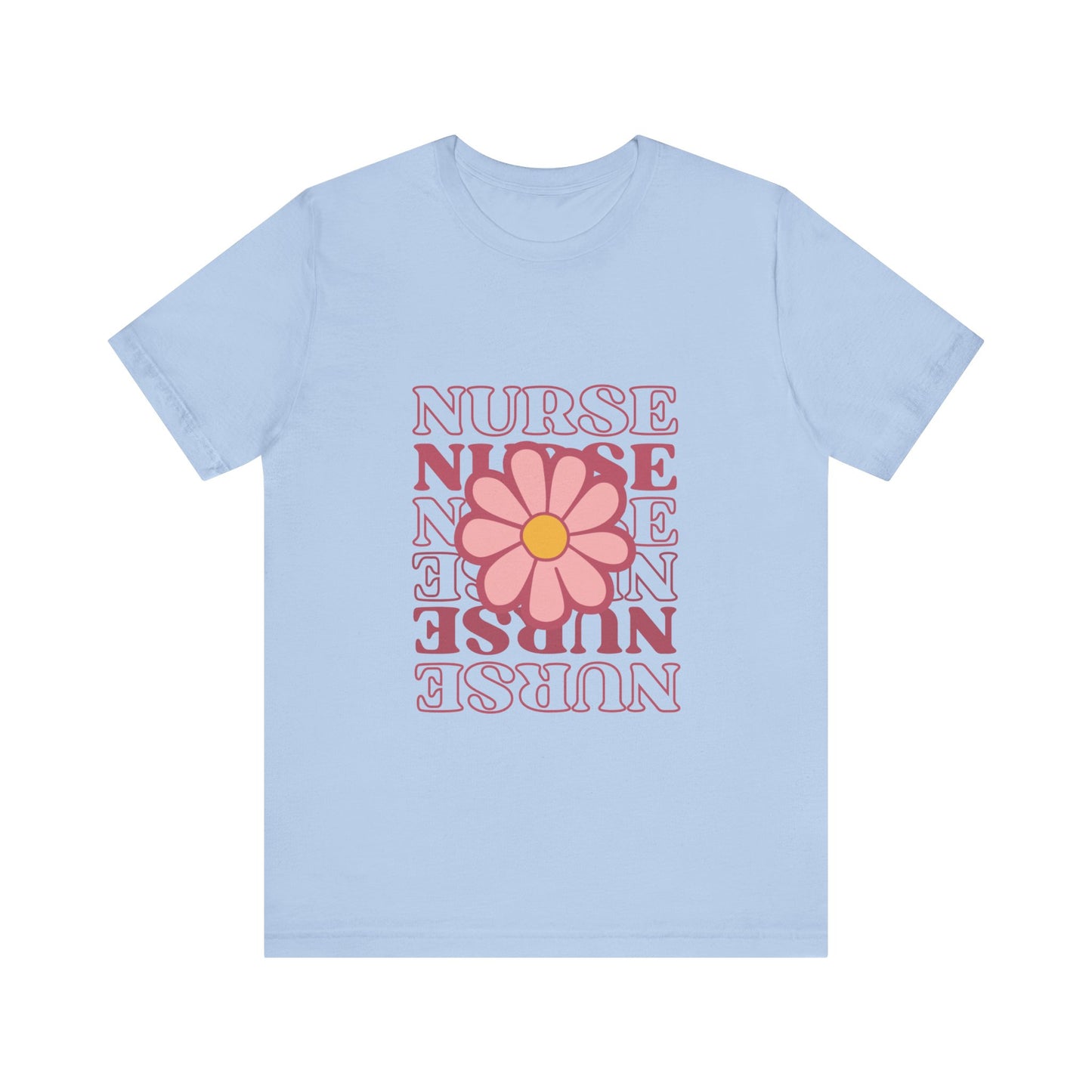 Daisy Floral Nurse T-Shirt